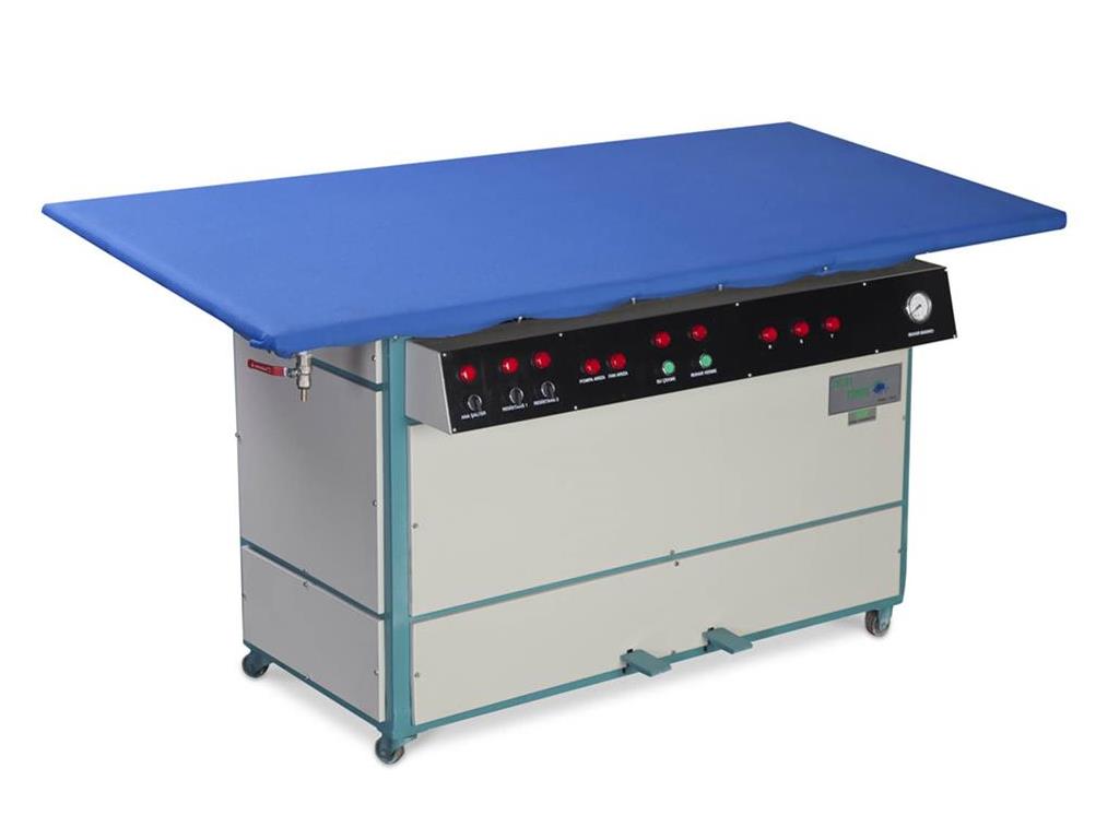 KMS 1435 FULL AUTOMATIC STEAM IRONING TABLE FOR TRICOT (WITH RESERVOIR)